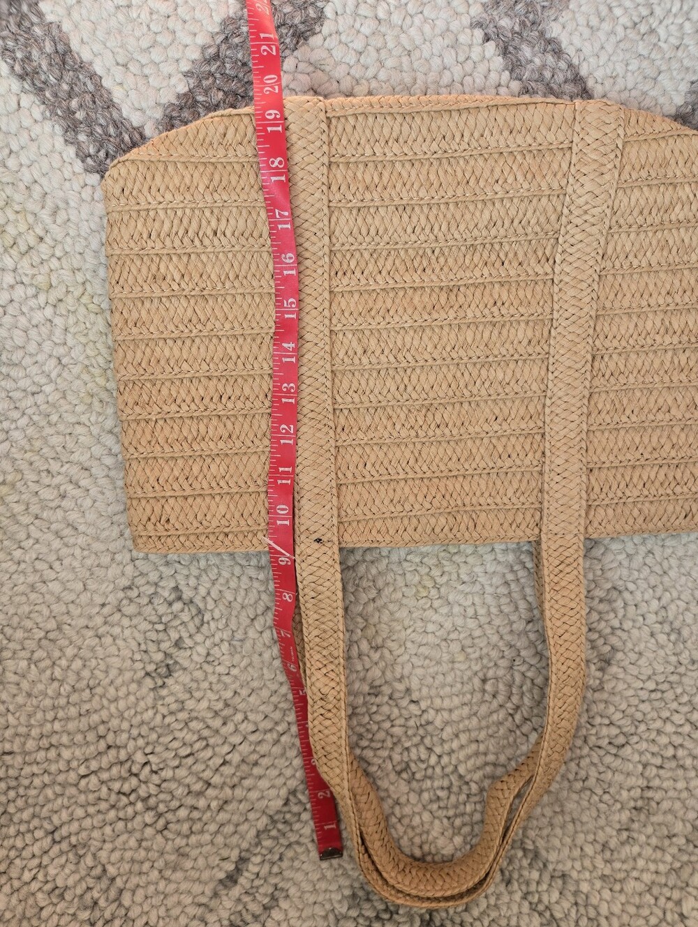NWOT Draper James Simple Classic Straw Handbag - Picture 3 of 4